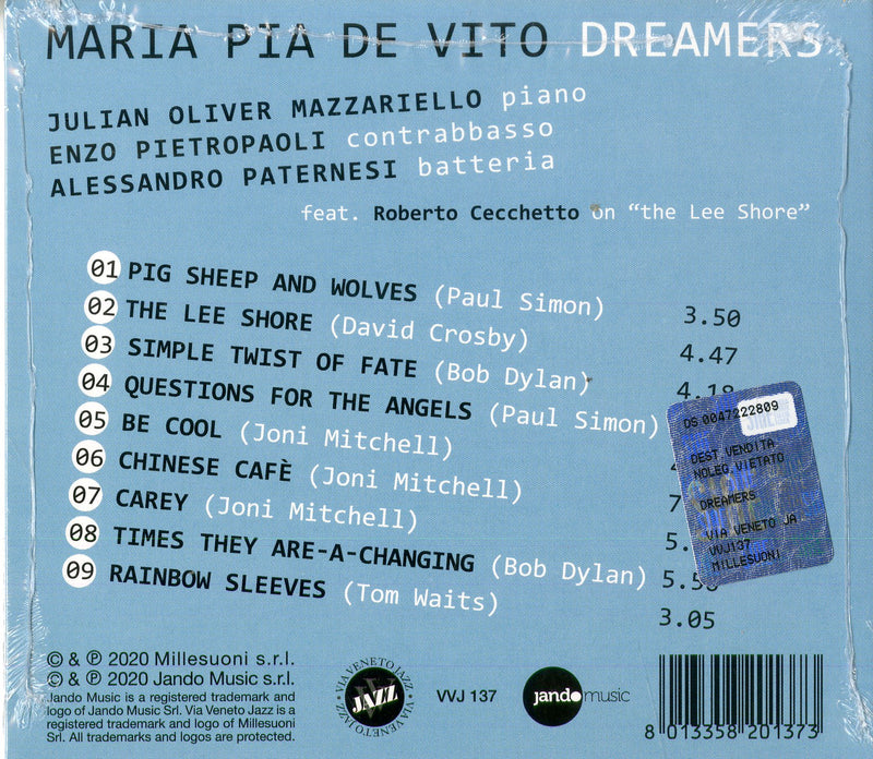 De Vito, Maria Pia - Dreamers Cd 8013358201373