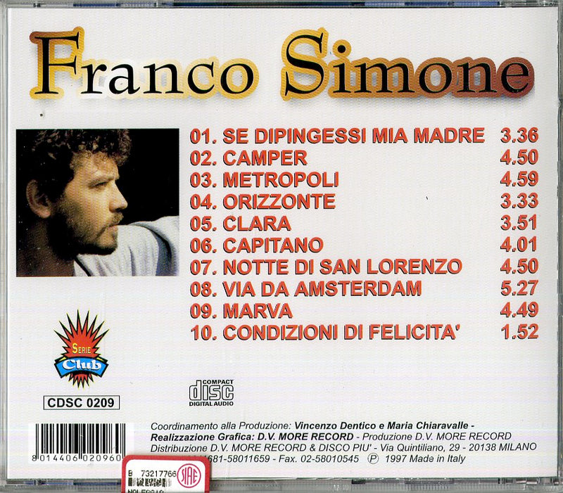 Simone Franco - Se Dipingessi Mia Madre Cd 8014406020960