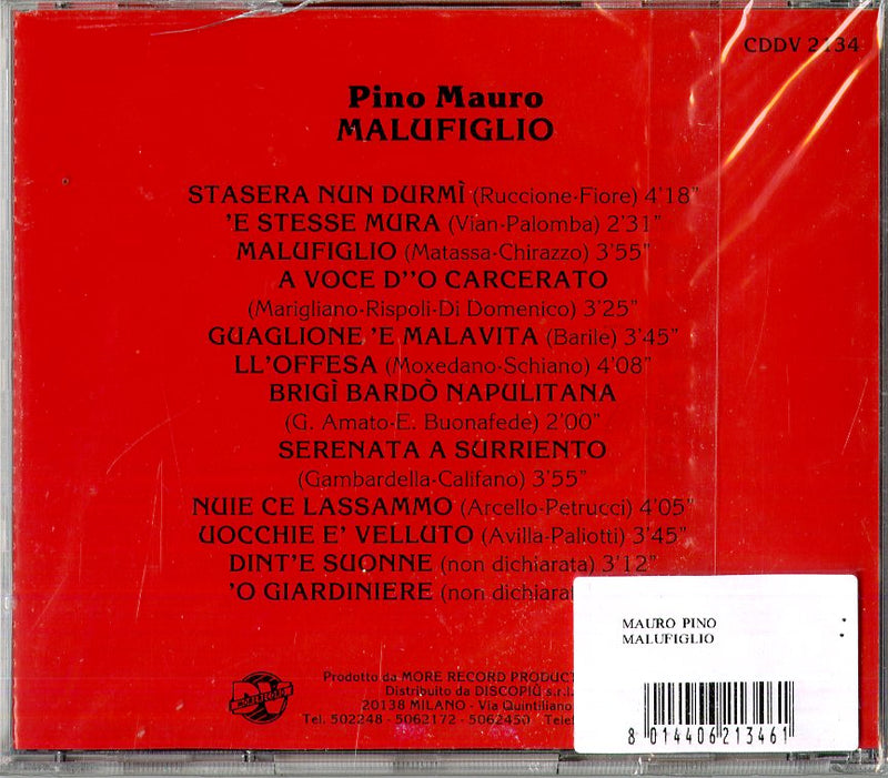 Mauro Pino - Malufiglio Cd 8014406213461