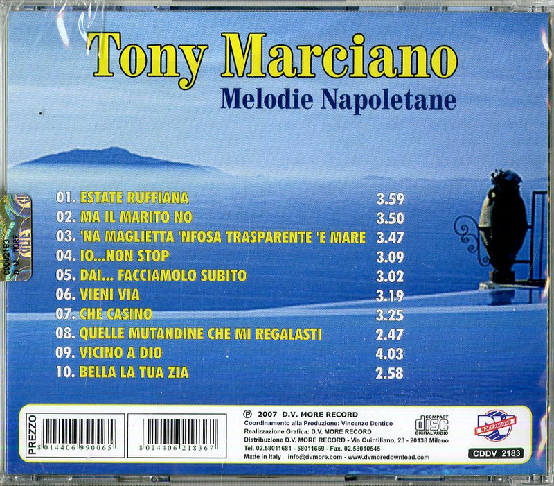 Marciano Tony - Na Maglietta 'Nfosa Trasparente Cd 8014406218367