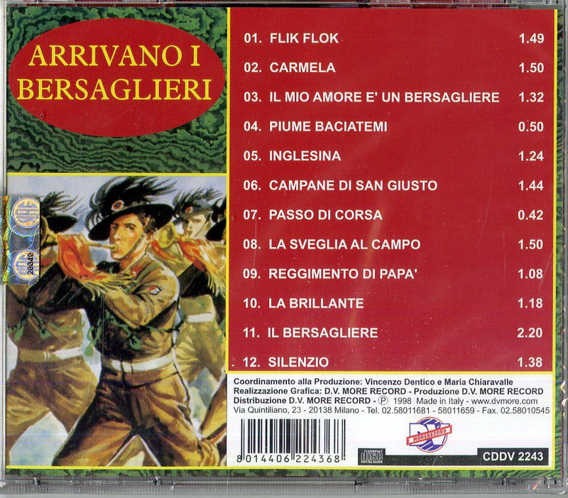 Compilation - Arrivano I Bersaglieri Cd 8014406224368