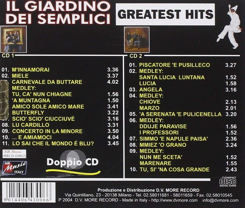 Giardino Dei Semplici Il - Greatest Hits Cd 8014406430066