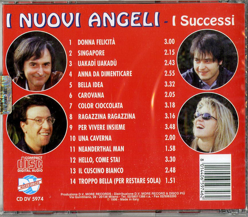 Nuovi Angeli I - I Successi Cd 8014406597462