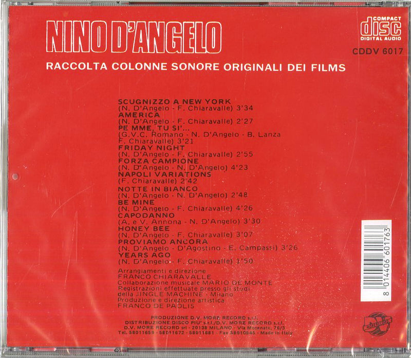 D'Angelo Nino - Raccolta Colonne Sonore Originali Dei Suoi Films Cd 8014406601763