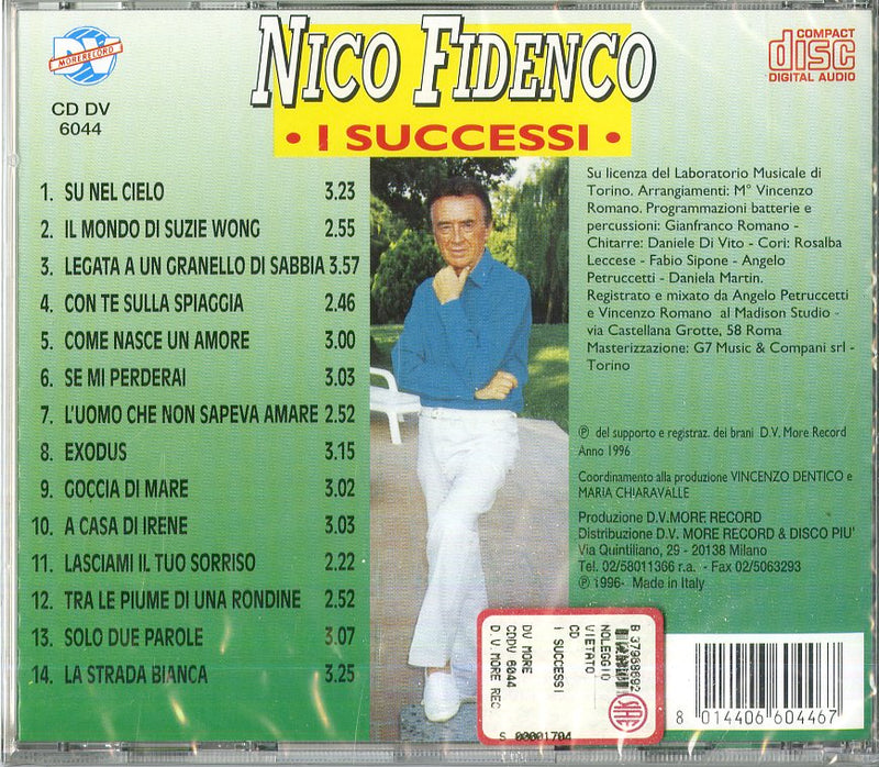 Fidenco Nico - I Successi Cd 8014406604467