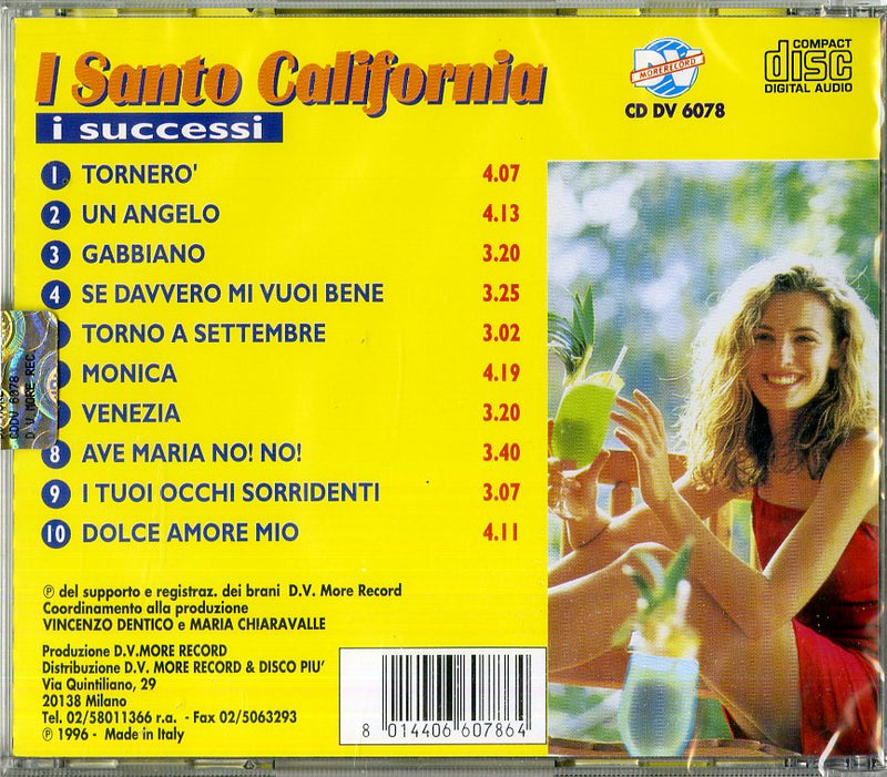 Santo California - I Successi Cd 8014406607864
