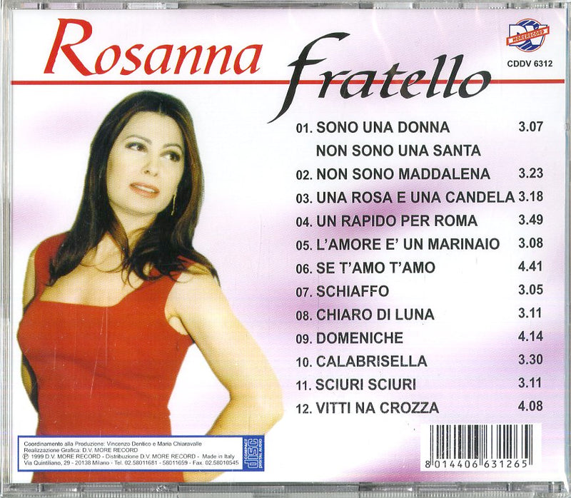 Fratello Rosanna - Sono Una Donna Non Sono Una Santa Cd 8014406631265