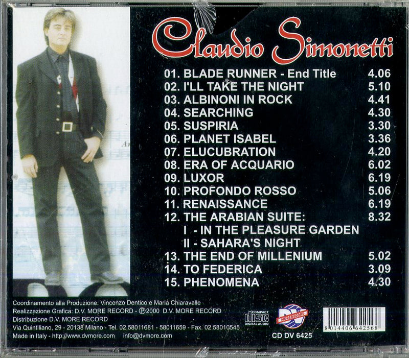 Simonetti Claudio - Claudio Simonetti (Orchestra) Cd 8014406642568