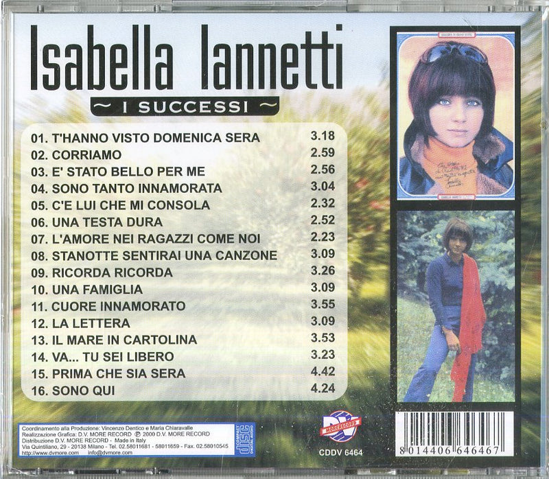 Iannetti Isabella - I Successi Cd 8014406646467
