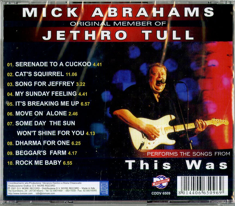 Abrahams Mick (Jethro Tull) - This Was Cd 8014406650969