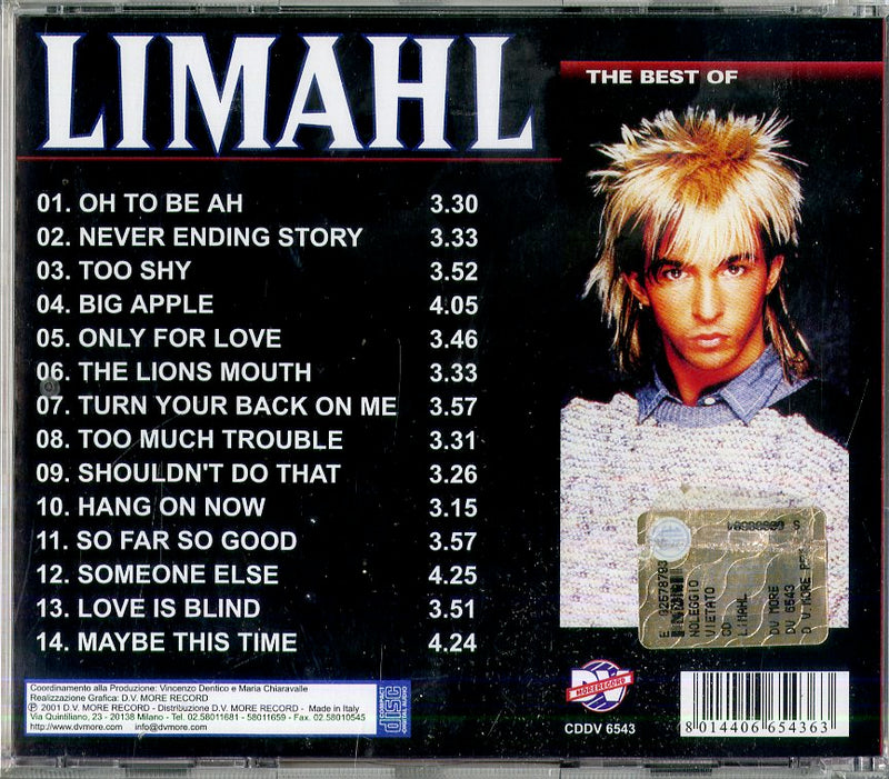 Limahl - The Best Of Limahl Cd 8014406654363