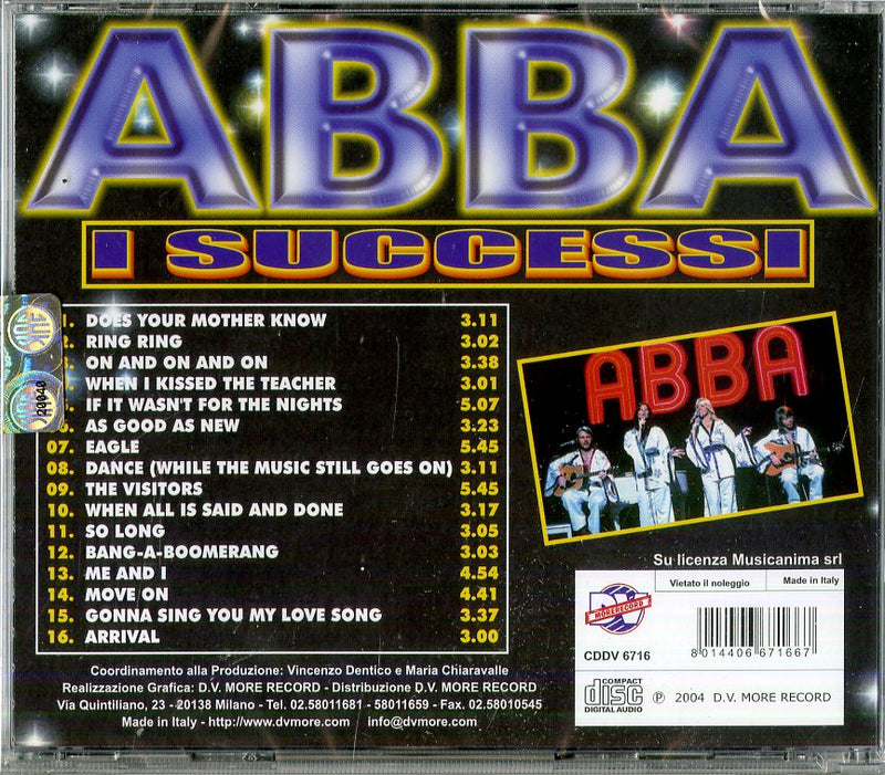 Abba - I Successi Cd 8014406671667