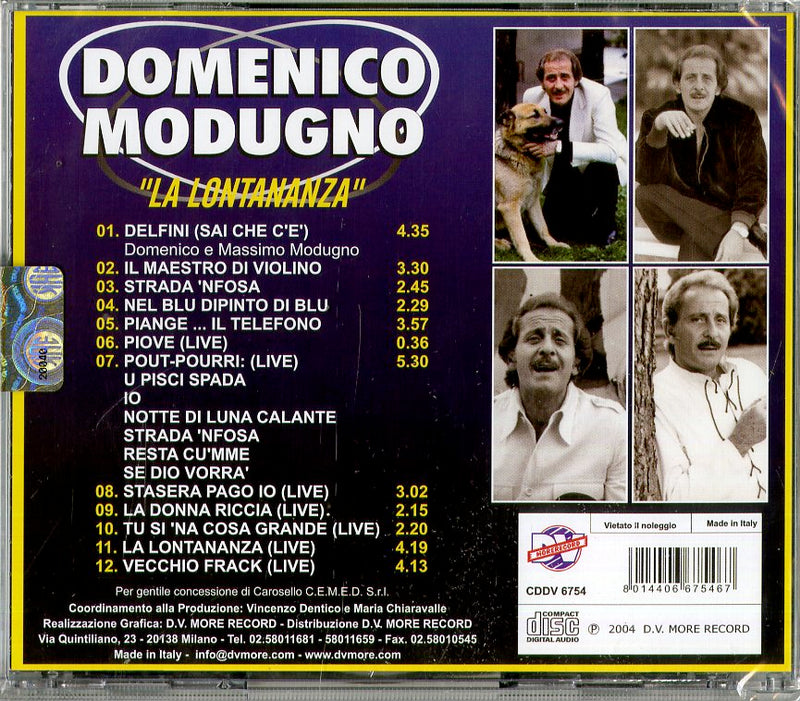 Modugno Domenico - La Lontananza Cd 8014406675467