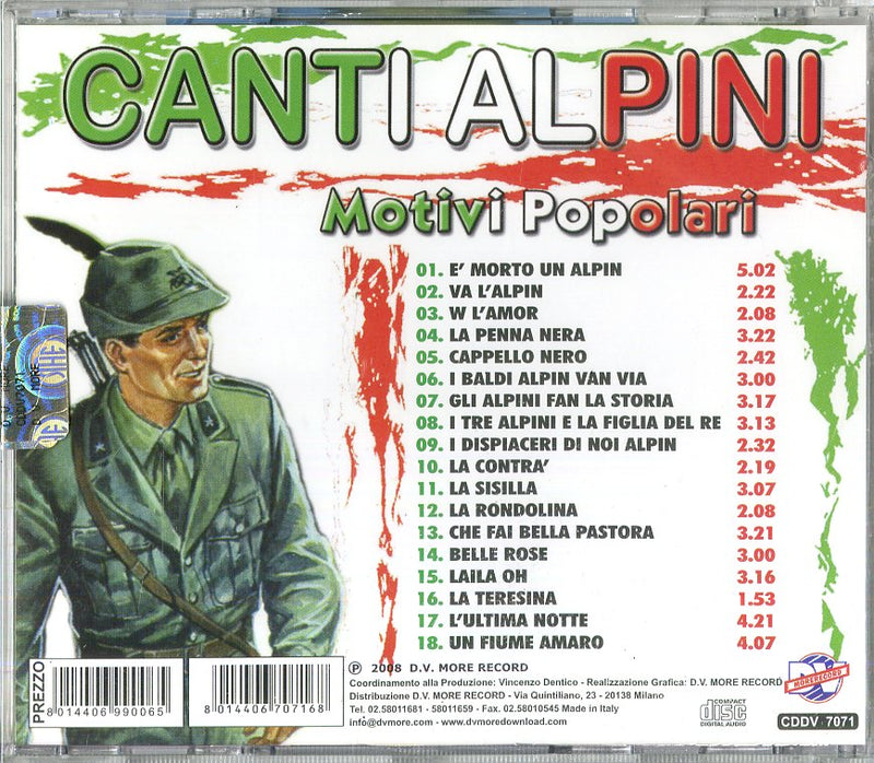 Compilation - Canti Alpini Cd 8014406707168
