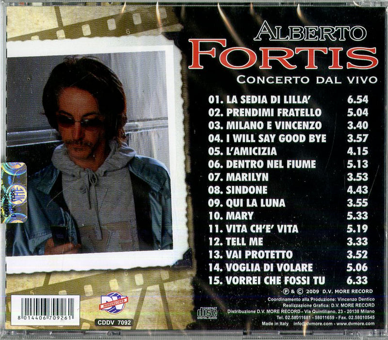 Fortis Alberto - Concerto Dal Vivo CD 8014406709261