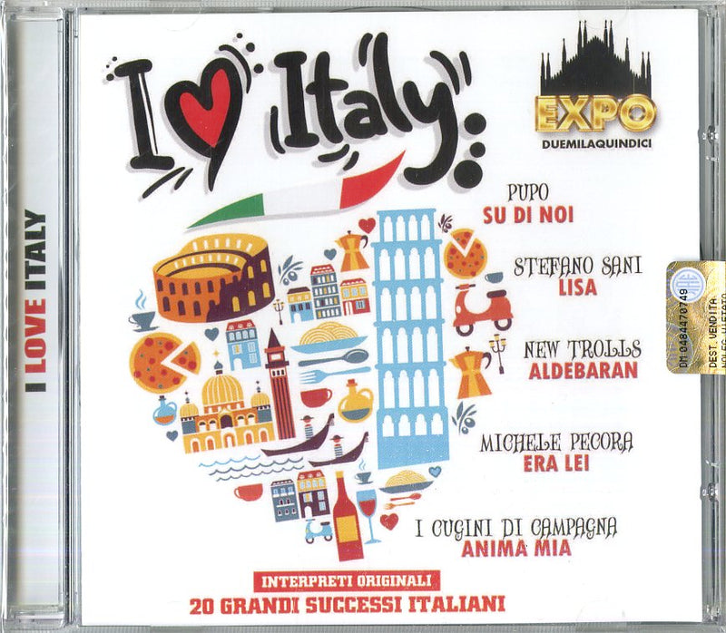 Compilation - I Love Italy Cd 8014406828368