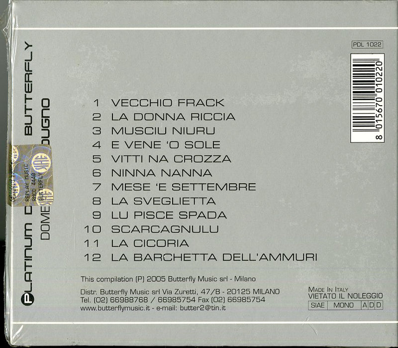 Modugno Domenico - Domenico Modugno CD 8015670010220