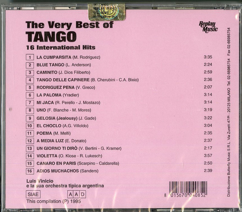 Compilation - The Very Best Of Tango Cd 8015670040852