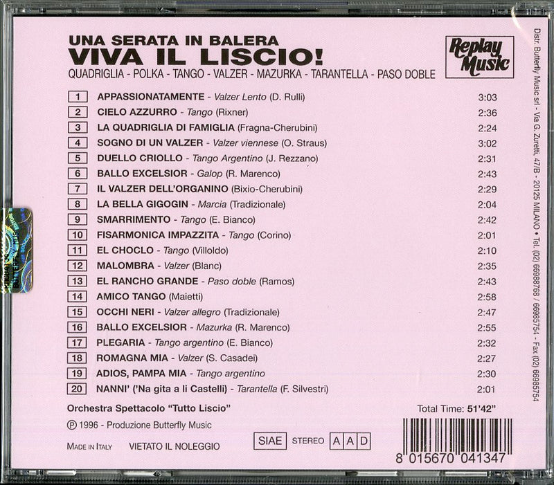 Compilation - Viva Il Liscio Cd 8015670041347