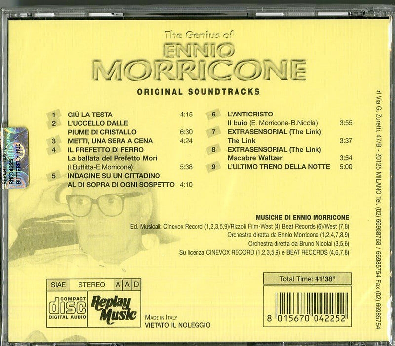 Morricone Ennio - The Genius Of Ennio Morricone CD 8015670042252