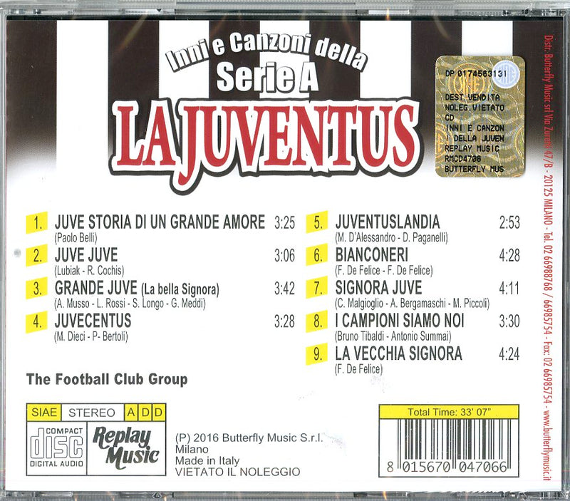 Compilation - La Juventus Inni E Canzoni Della Serie A Cd 8015670047066