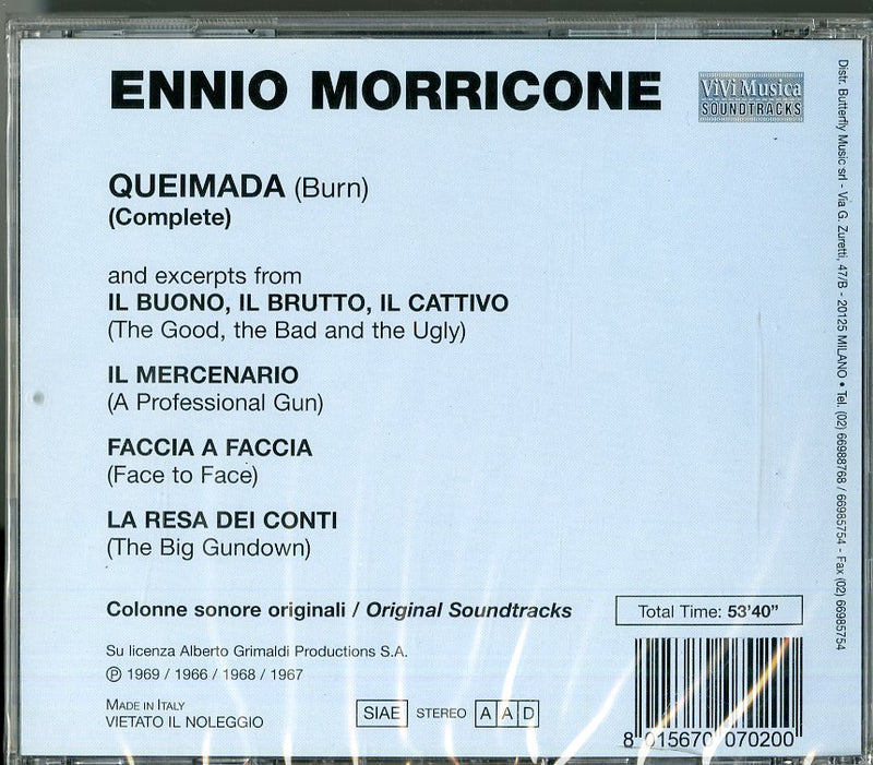 Morricone Ennio - Queimada (O.S.T.) CD 8015670070200