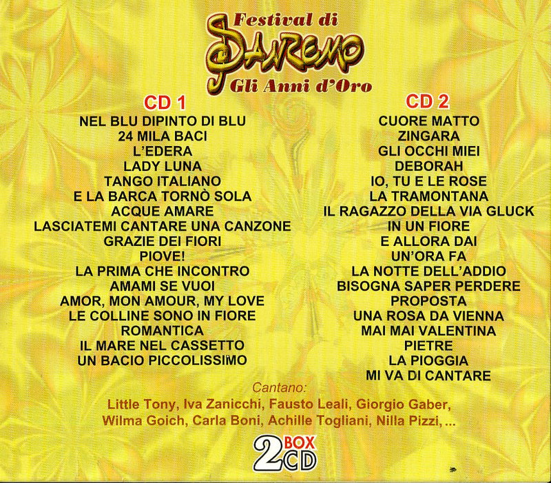 Compilation - Festival Di Sanremo (Box Gli Anni D'Oro) CD 8015670092172