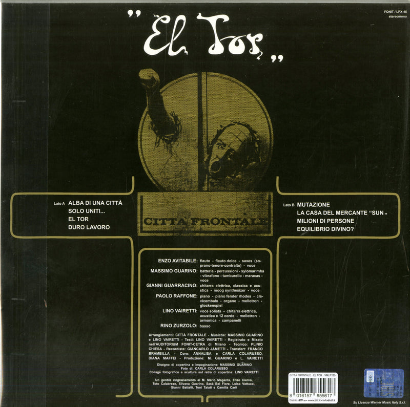 Citta Frontale - El Tor (Ltd.Ed. Red Vinyl) Lp 8016157855617