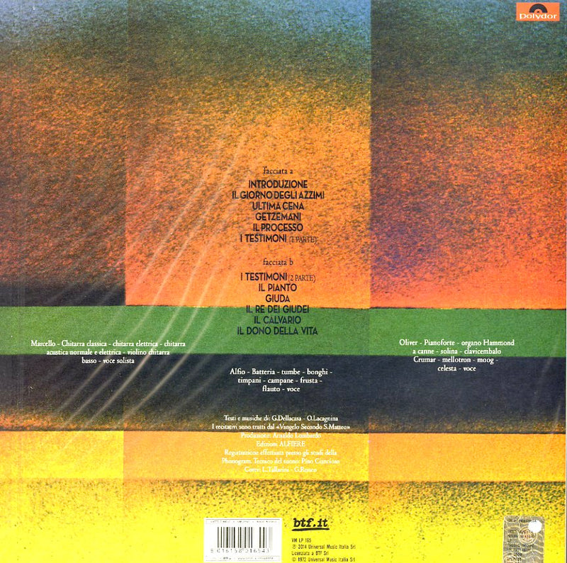 Latte E Miele - Passio Secundum Mattheum Lp 8016158016543