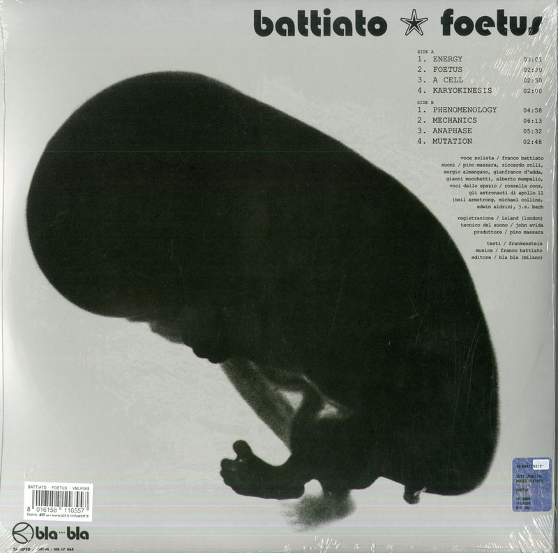 Battiato Franco - Foetus (180 Gr. Vinyl Yellow Gatefold Limited Edt.) Lp 8016158116557