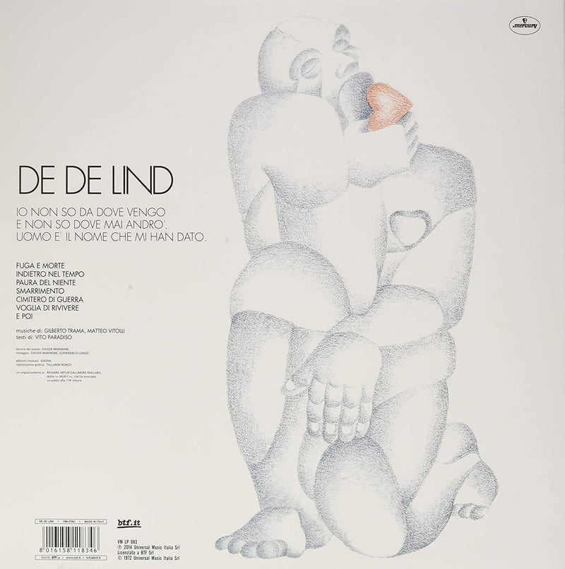 De De Lind - Io Non So Da Dove Vengo E Non So Da..(180 Gr. Gatefold Vinyl Green Limited Edt.) Lp 8016158118353