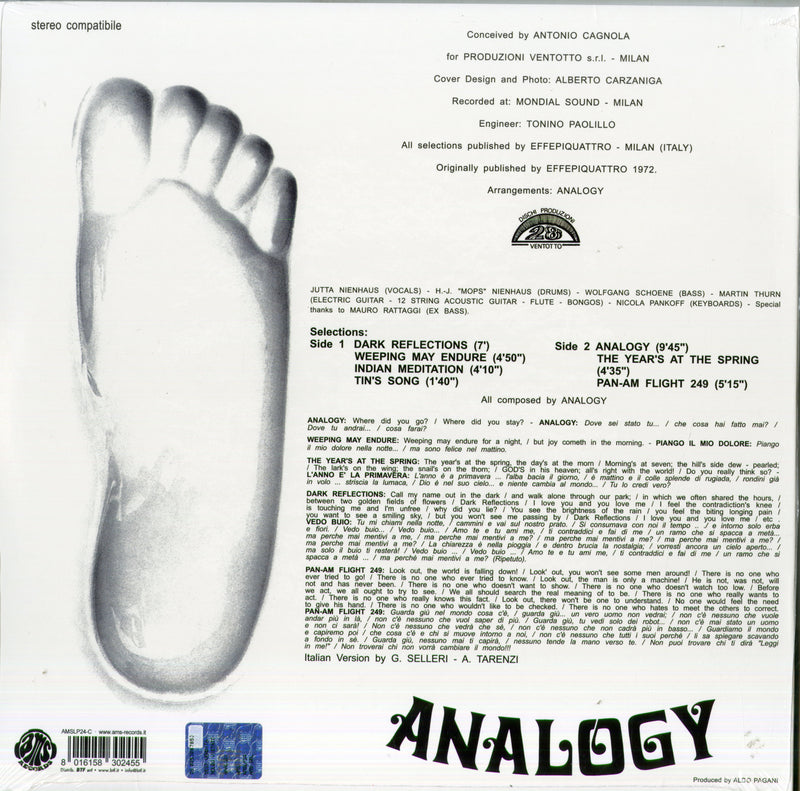 Analogy - Analogy (180 Gr. Vinyl Crystal Limited Edt.) Lp 8016158302455