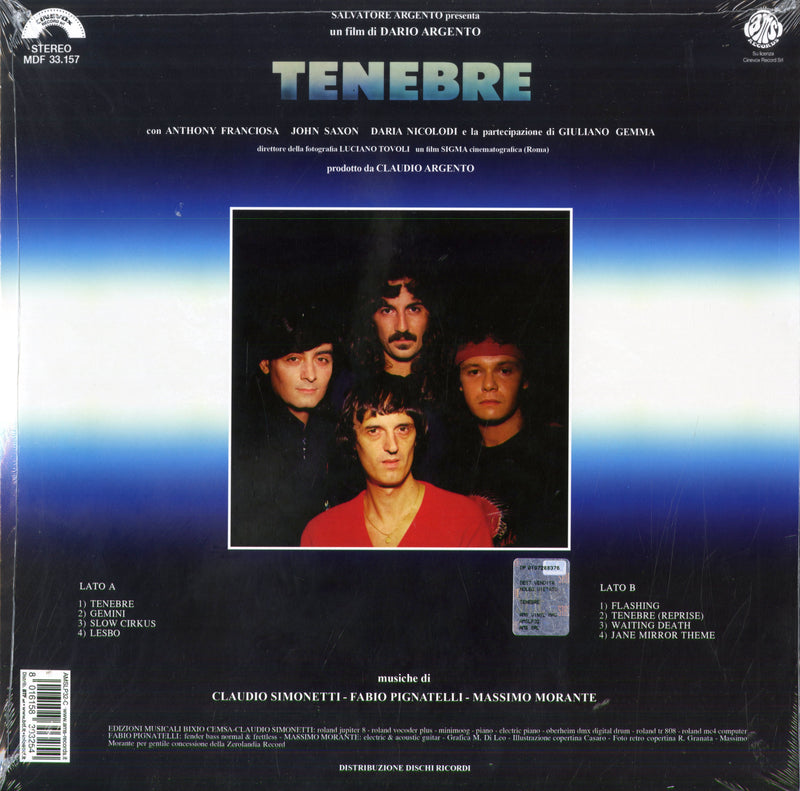 O.S.T.-Tenebre (Goblin) - Tenebre (180 Gr. Vinyl Crystal Limited Edt.) Lp 8016158303254