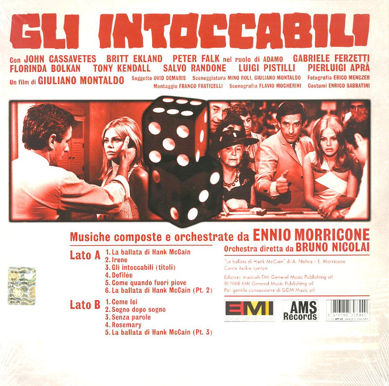 O. S. T. -Gli Intoccabili( Morricone Ennio) - Gli Intoccabili (Lp 180 Gr. Ltd.Ed. Black Vinyl Gatefold + Poster) Vinile LP - Vinyl record 8016158308440