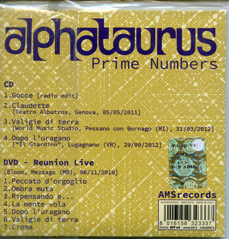 Alphataurus - Prime Numbers (Cd+Dvd) Cd 8016158323337