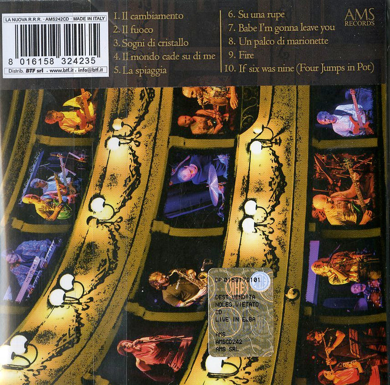 La Nuova R. R. R. ( Raccomandata Con Ricevuta Di Ritorno) - Live In Elba Cd 8016158324235