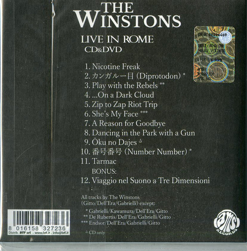 Winstons The - Live In Rome (Cd+Dvd) CD 8016158327236