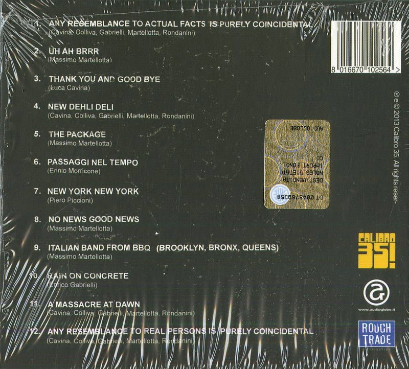Calibro 35 - Any Resemblance Cd 8016670102564