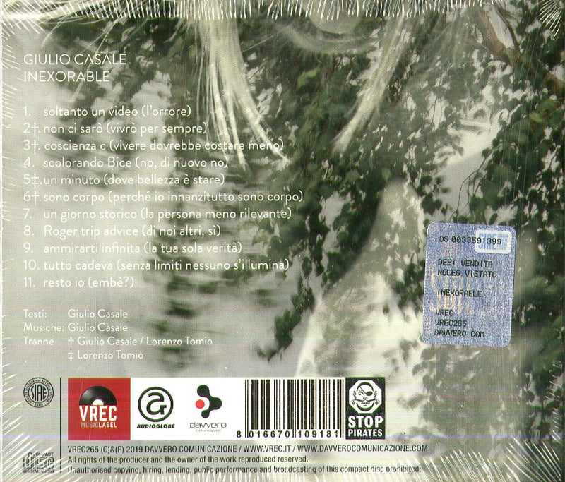 Casale Giulio - Inexorable (Digipack) CD 8016670109181