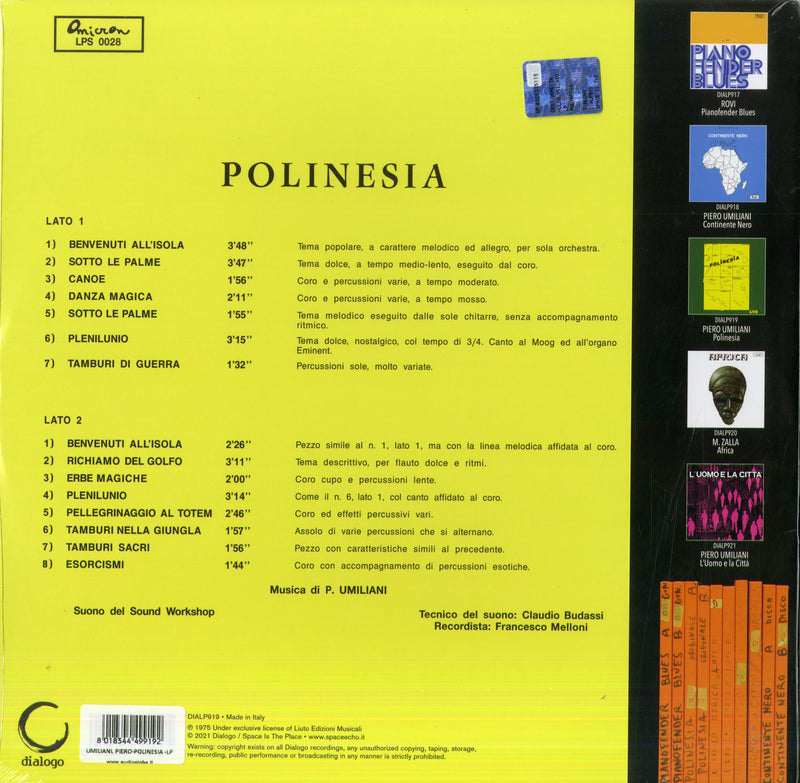 Umiliani Piero - Polinesia Cd 8018344399195