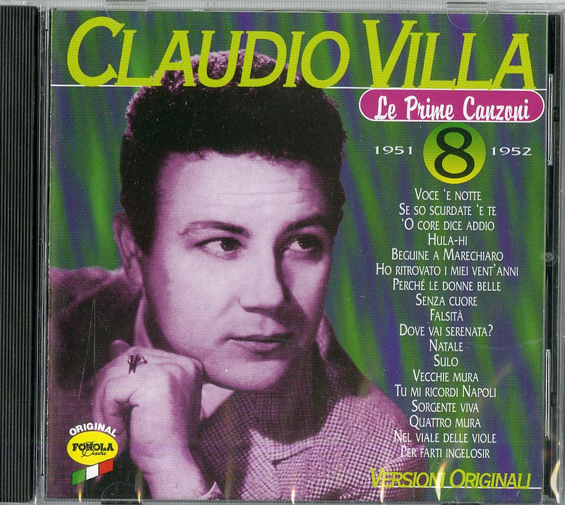 Villa Claudio - Prime Canzoni V.8 Cd 8018461140960