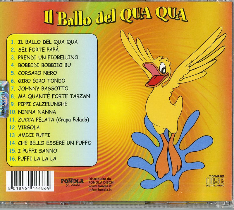 Compilation - 16 Canzoncine Vol.2 Il Ballo Del Qua Qua Cd 8018461144869