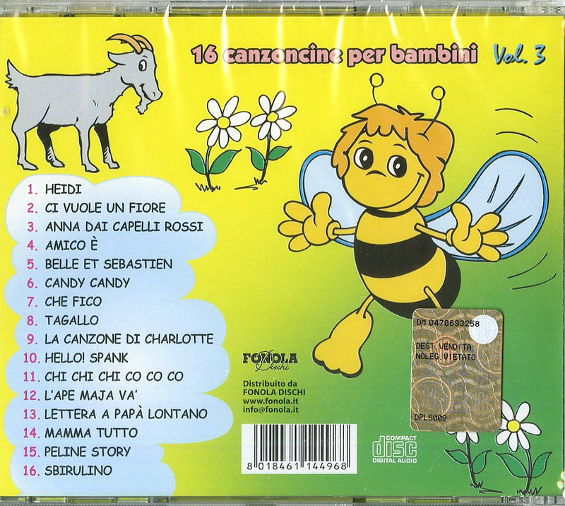 Compilation - 16 Canzoncine Vol.3 Heidi Cd 8018461144968