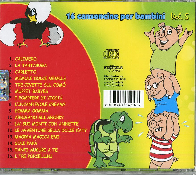 Compilation - 16 Canzoncine Vol.5 Calimero Cd 8018461145163