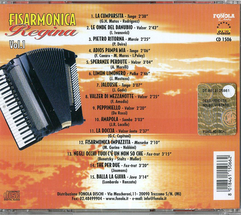 Compilation - Fisarmonica Regina V.1 Cd 8018461150662