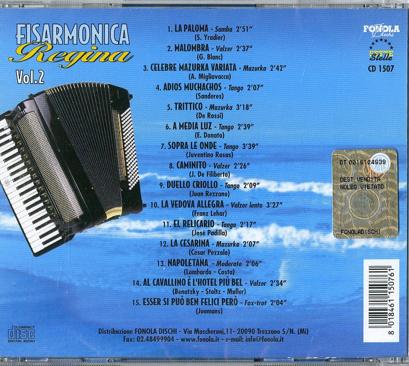 Compilation - Fisarmonica Regina V.2 Cd 8018461150761