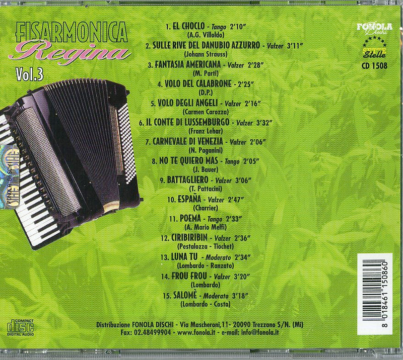 Compilation - Fisarmonica Regina V.3 Cd 8018461150860