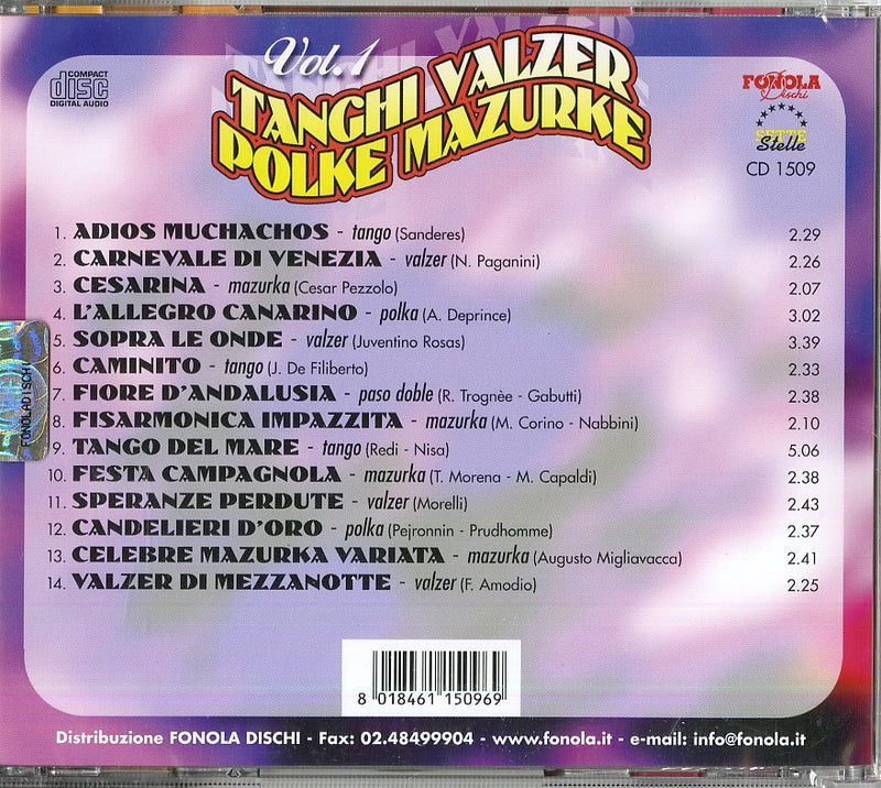 Compilation - Tanghi Valzer Polke Mazurche Vol.1 Cd 8018461150969