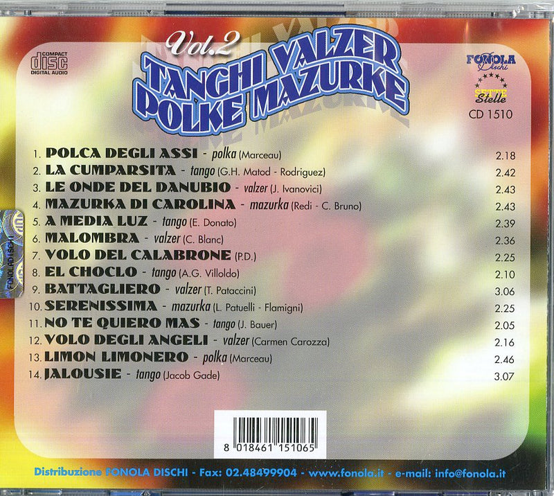 Compilation - Tanghi Valzer Polke Mazurche Vol.2 Cd 8018461151065