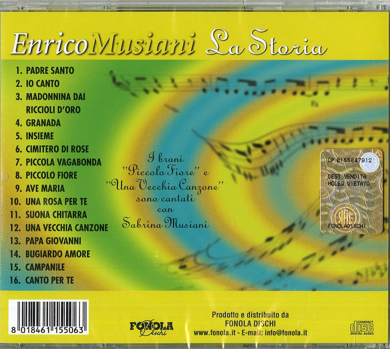 Musiani Enrico - La Storia Cd 8018461155063